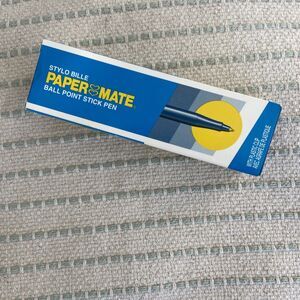Vintage Paper Mate Ballpoint Stick Pen Blue Ink 331-11 Box 12 Pens USA Made